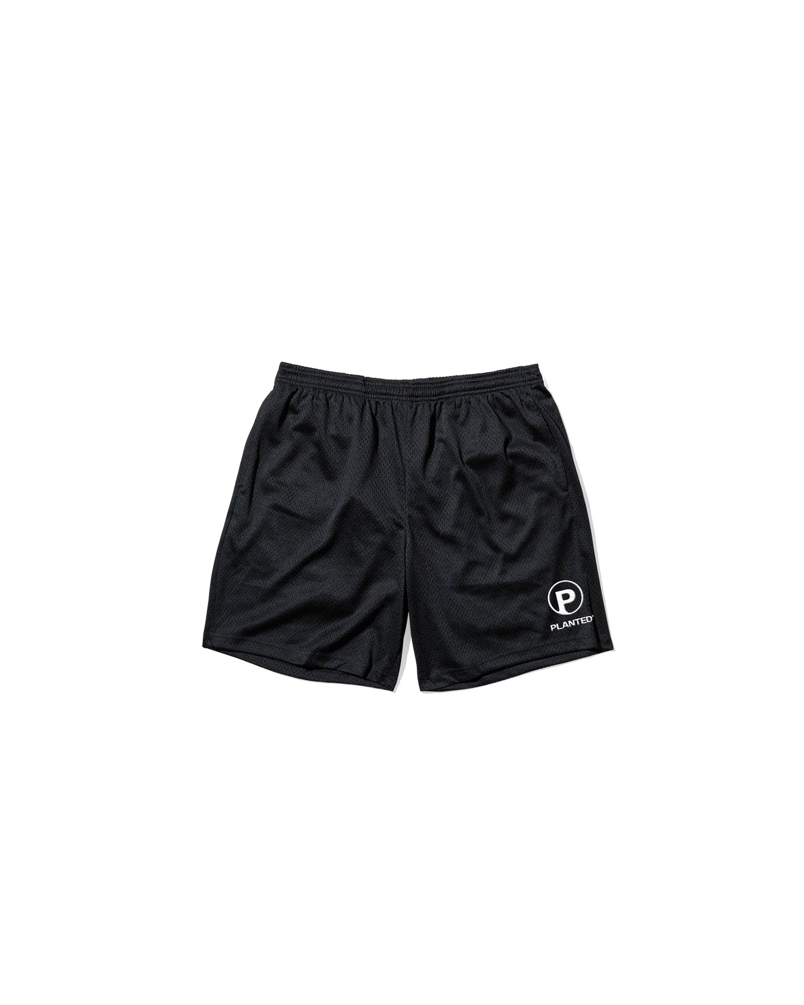 PLANTED STACKED LOGO MESH SHORTS