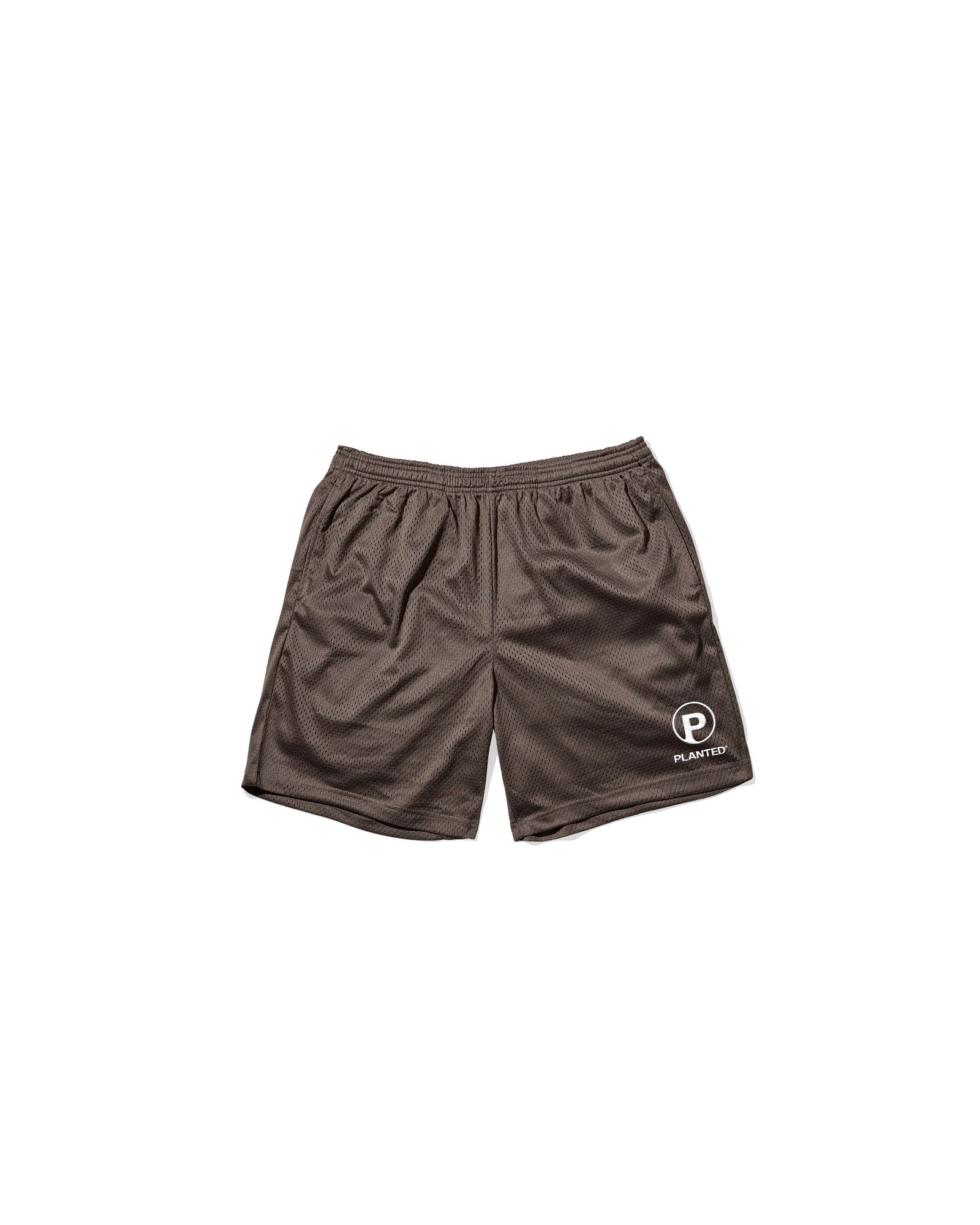 PLANTED STACKED LOGO MESH SHORTS