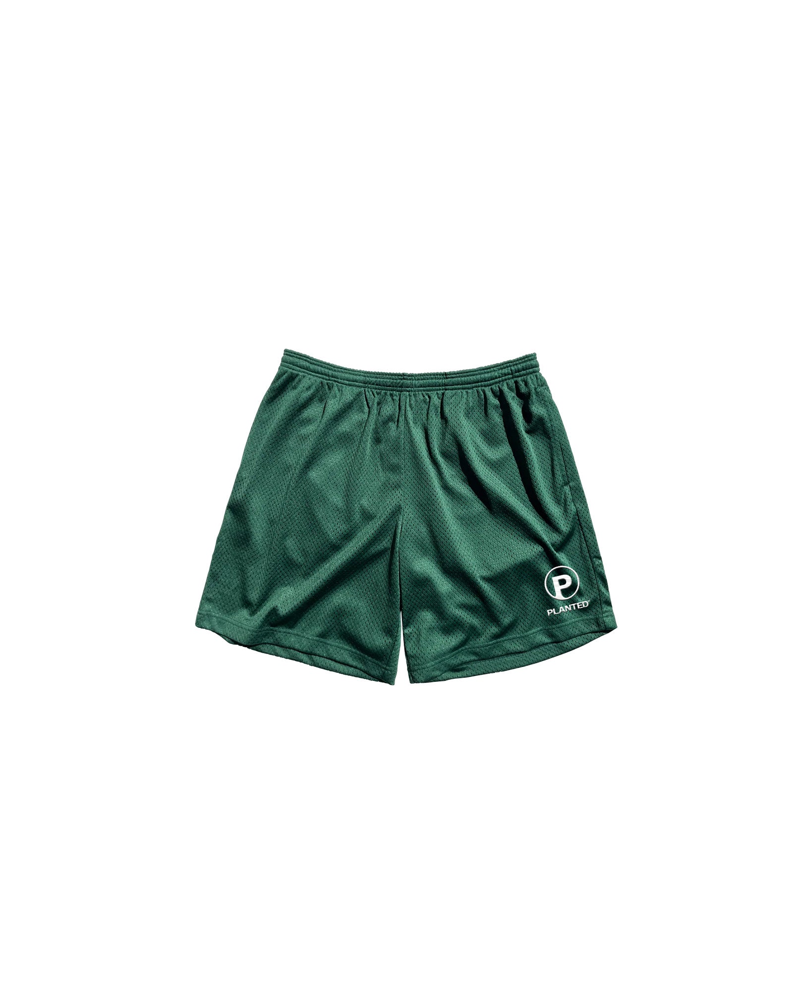 PLANTED STACKED LOGO MESH SHORTS